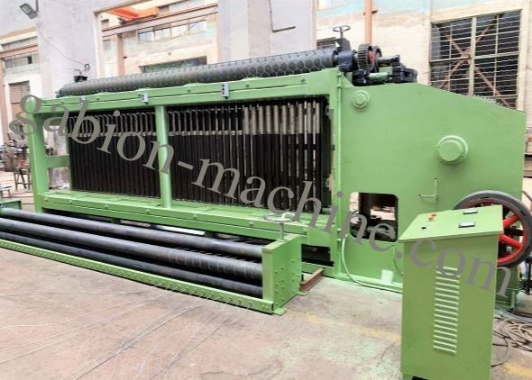 Automatic Double Rack Drive Hexagonal Wire Netting Machine 4.0mm Wire for Rackfall protection