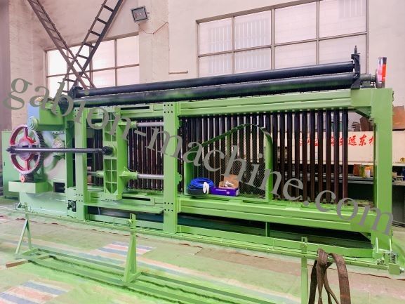 ISO 4300mm Width Sustain Bank Wire Netting Gabion Mesh Machine