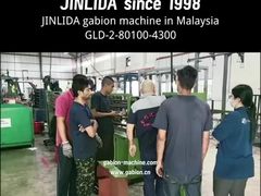 High speed GLD-2-80100-4300 gabion mesh machine power 30KW