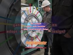 JINLIDA CNC gabion mesh machines adopt equal-strength design to balance stress on all parts.