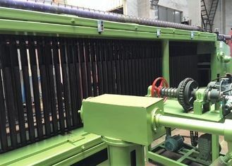 3 Cross  Galvanized Iron Gabion Making Machine With Big Worm Gear Case