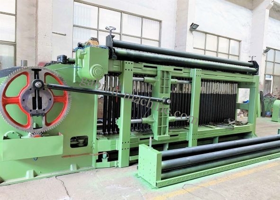 Buy Galfan Wire Gabion Box Making Machine 22kw 4300mm Width Double Twist Mesh online manufacture