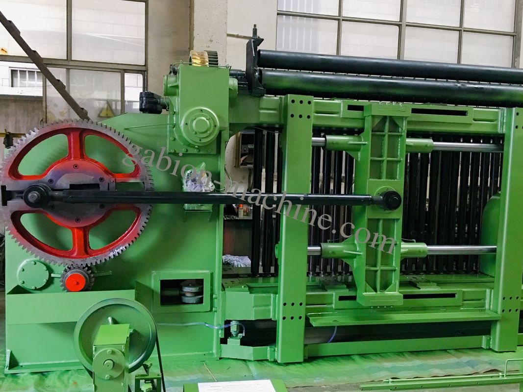 Automatic Hexagonal Gabion Mesh Weaving Machine 80×100mm For Mesh Coop