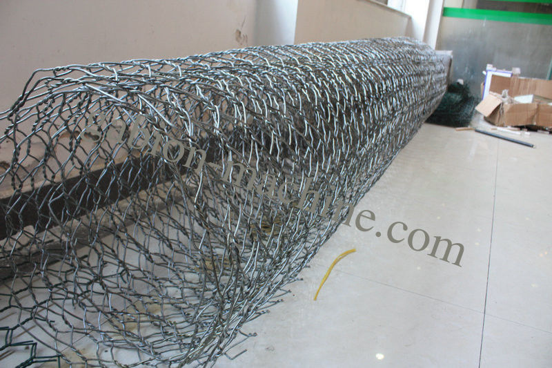Double Rack Drive Gabion Hexagonal Wire Netting Machine 4.2mm Wire
