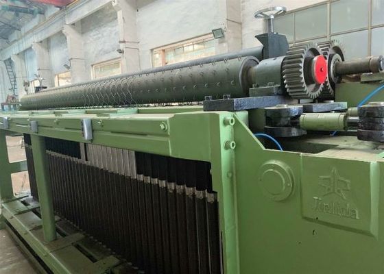 PLC Control 100*120mm Gabion Mesh Machine With Overload Protect Clutch 2.6mm Wire